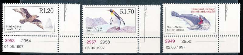 RSA -  1997  - Antarctic Fauna  SET  - FINE  MINT