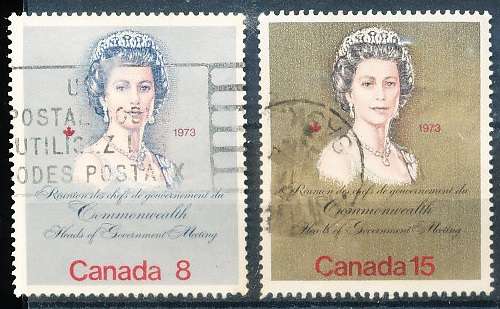 CANADA  1973  -  Royal Visit and Commonwealth Heads  FULL  SET -   FINE  USED