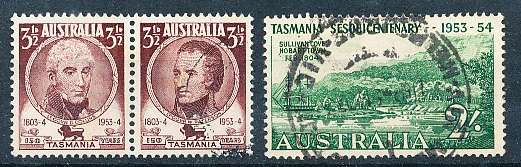 AUSTRALIA  1953 -   First Office in Tasmania    FULL  SET  -   FINE USED