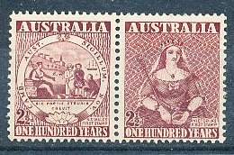 AUSTRALIA  1950 -   ANNIV of First Australian Postage Stamp -   MINT