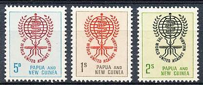 PAPUA NEW GUINEA 1962  -  Malaria Eradication  FULL  SET    -  FINE MINT