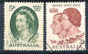AUSTRALIA  1963 -  Royal Visit   SET  -  FINE USED