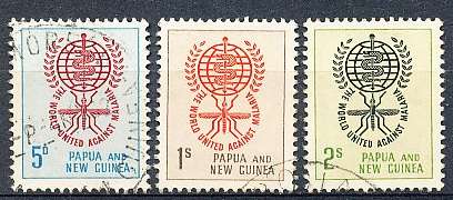 PAPUA NEW GUINEA 1962  -  Malaria Eradication  FULL  SET    -  FINE USED