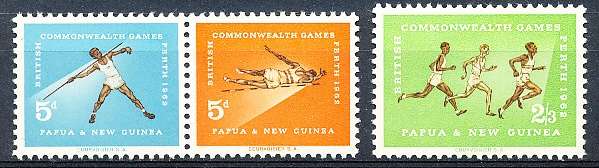 PAPUA NEW GUINEA 1962  -  Commonwealth Games -  Australia  FULL  SET    -  FINE MINT