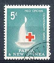 PAPUA NEW GUINEA 1963 -  Red Cross  SINGLE ISSUE    -  FINE USED