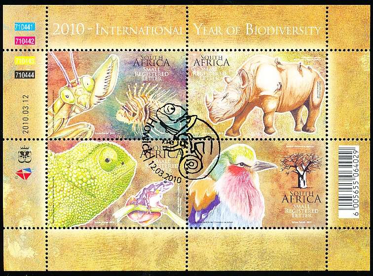 RSA -  2010  -   Year of Biodiversity  SHEET  - FINE  CTO USED