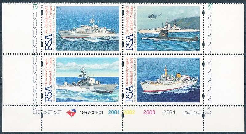 RSA -  1997  -   South African Navy  C/BLOCK  - FINE   MINT