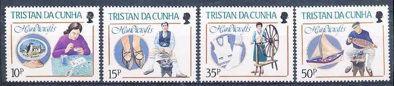 TRISTAN da CUNHA  - 1988  Handicrafts    SET  -    FINE  MINT