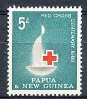 PAPUA NEW GUINEA 1963 -  Red Cross  SINGLE ISSUE    -  FINE MINT