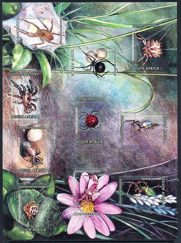 RSA  - 2004  -  Spiders   FULL SHEET    - FINE  MINT