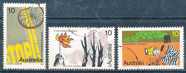 AUSTRALIA  1975 -    Environment Dangers   SET -   FINE USED