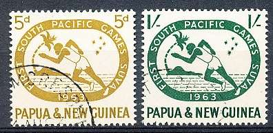 PAPUA NEW GUINEA 1963  -   South Pacific Games   FULL  SET    -  FINE USED