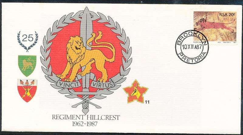 RSA   -  SA  ARMY   COVER   no 11   -   FINE ITEM