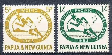 PAPUA NEW GUINEA 1963  -   South Pacific Games   FULL  SET    -   MINT