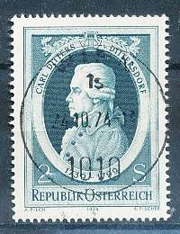 AUSTRIA  1974 -   Carl Ditters von Dittersdorf  -   FINE  USED