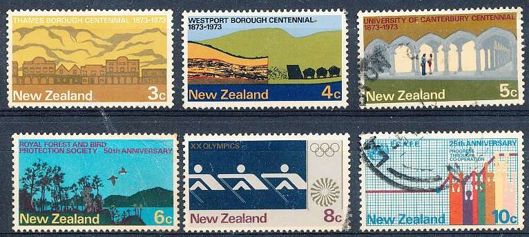 NEW ZEALAND   - 1973   Commemorations   SET  -    FINE USED