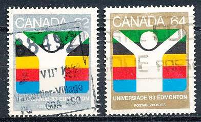 CANADA  1983  -     "Universiade 83"   FULL  SET -  FINE  USED