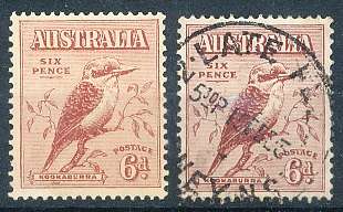AUSTRALIA  1932 -   Kookaburra   - MINT and FINE USED