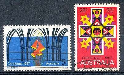 AUSTRALIA  1967 -   Christmas   SET  -  FINE USED