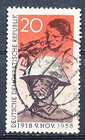 GERMANY  DDR   1958  -  November Revolution  SINGLE ISSUE    -   FINE USED
