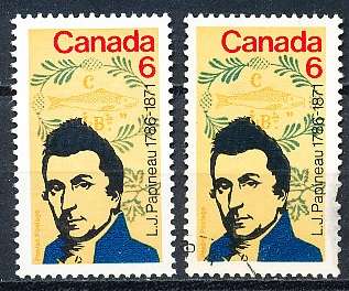 CANADA  1971  -   Louis-Joseph Papineau, Politician   -  FINE  MINT and USED