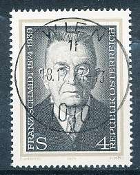 AUSTRIA  1974 -    Birth of Franz Schmidt  -   FINE  USED
