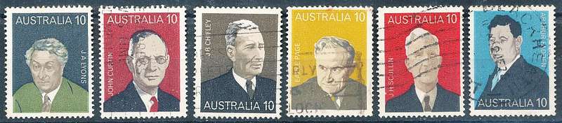 AUSTRALIA  1975 -   Prime Ministers of Australia  SET -   FINE USED