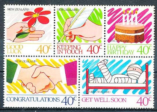 NEW ZEALAND   - 1991   GREETINGS    -     FINE MINT