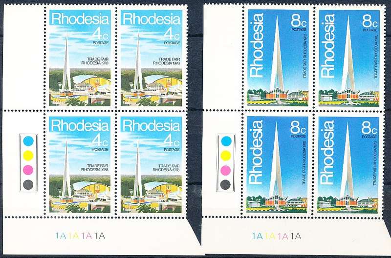 RHODESIA   - 1978   Trade Fair  C/BLOCKS  "A"  -   FINE MINT