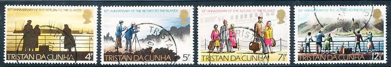 TRISTAN da CUNHA  - 1973     Return to Tristan da Cunha  SET  -    FINE  USED
