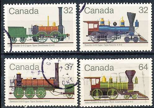CANADA  1983  -   Railway Locomotives  FULL  SET -  FINE  USED