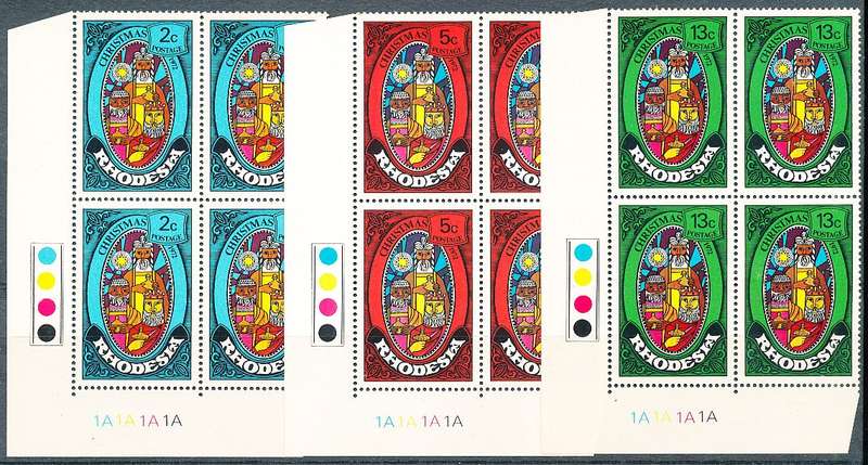RHODESIA   - 1972   Christmas  C/BLOCK  "A"  -   FINE MINT