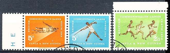 PAPUA NEW GUINEA 1962  -  Commonwealth Games -  Australia  FULL  SET    -  FINE USED