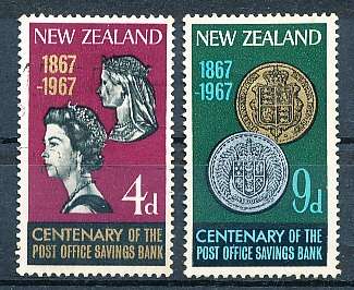 NEW ZEALAND   - 1967   Post Office Savings Bank -  FINE  USED