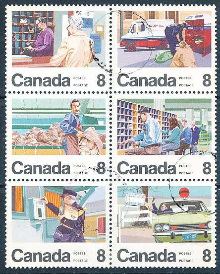 CANADA  1974  -  Letter Carrier Delivery Service  FULL  SET -   FINE  USED