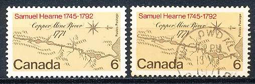 CANADA  1971  -  Expedition to the Coppermine River   -  FINE  MINT and USED