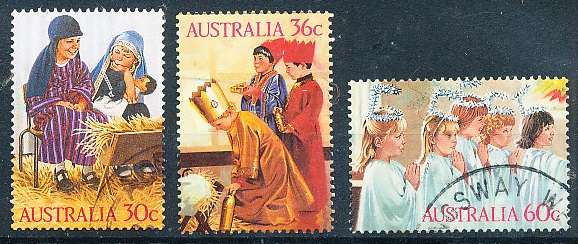AUSTRALIA  1986 -   Christmas  SET  -   FINE  USED
