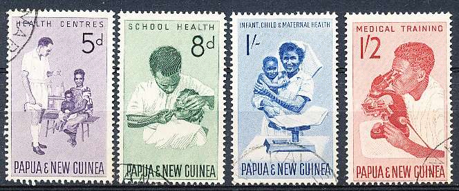 PAPUA NEW GUINEA 1964  -   Health Services  FULL  SET    - FINE USED