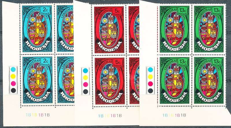 RHODESIA   - 1972   Christmas  C/BLOCK  "B"  -   FINE MINT