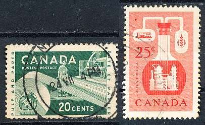 CANADA  1956  -   Industry  FULL SET   -  FINE USED