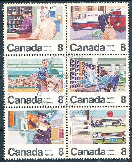 CANADA  1974  -  Letter Carrier Delivery Service  FULL  SET -   FINE  USED