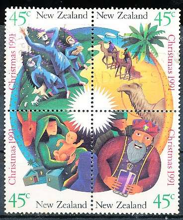 NEW ZEALAND   - 1991   Christmas   -     FINE USED