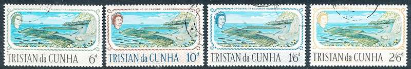 TRISTAN da CUNHA  - 1967     Calshot Harbor  SET  -    FINE  USED