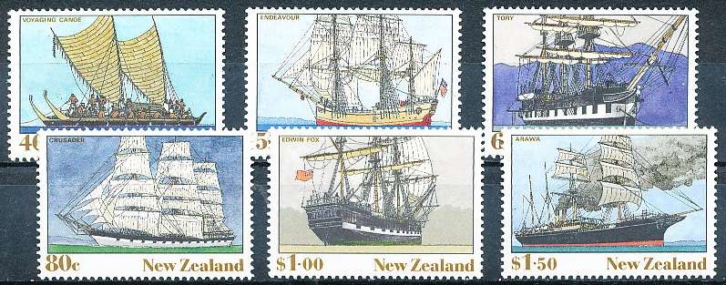 NEW ZEALAND   - 1990    New Zealand Heritage - The Ships  SET -     FINE MINT