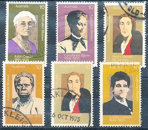 AUSTRALIA  1975 -  Famous Australian Women  SET -   FINE USED