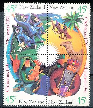 NEW ZEALAND   - 1991   Christmas   -     FINE MINT