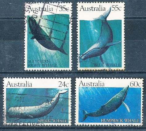 AUSTRALIA  1982 -  Whales  SET   -  FINE   USED