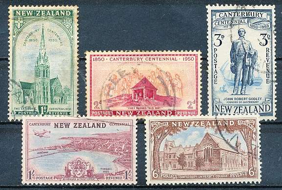NEW ZEALAND   - 1950   Canterbury Provincial District   SET  -     FINE USED