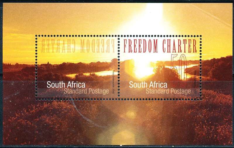RSA  - 2005 -  Freedom Charter -  MINI-SHEET  - FINE MINT