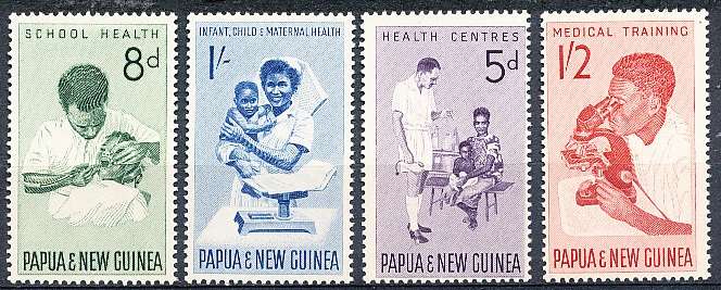 PAPUA NEW GUINEA 1964  -   Health Services  FULL  SET    - FINE MINT